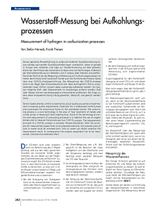 Wasserstoff-Messung bei Aufkohlungsprozessen