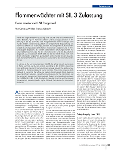 Flammenwächter mit SIL 3 Zulassung