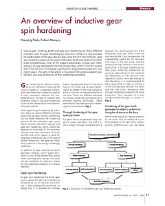 An overview of inductive gear spin hardening
