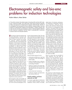Electromagnetic safety and bio-emc problems for induction technologies