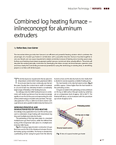 Combined log heating furnace - inlineconcept for aluminum extruders