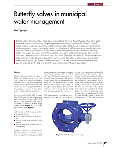 Butterfly valves in municipal water management