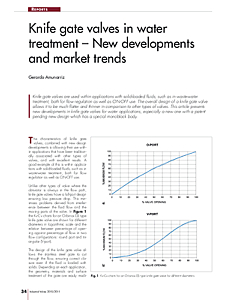 Knife gate valves in water treatment - New developments and market trends