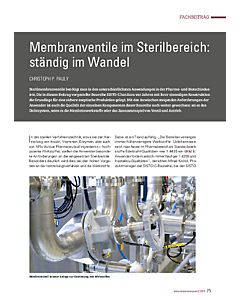 Membranventile im Sterilbereich: ständig im Wandel