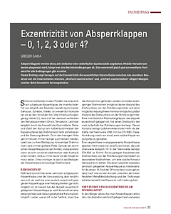 Exzentrizität von Absperrklappen – 0, 1, 2, 3 oder 4?