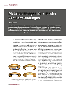 Metalldichtungen für kritische Ventilanwendungen