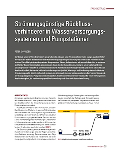 Strömungsgünstige Rückflussverhinderer in Wasserversorgungssystemen und Pumpstationen