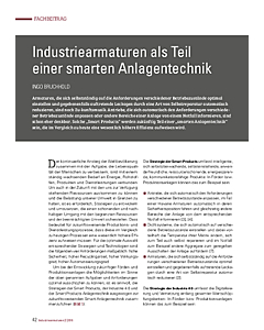 Industriearmaturen als Teil einer smarten Anlagentechnik