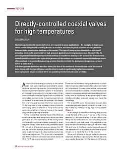 Directly-controlled coaxial valves for high temperatures