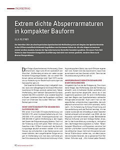 Extrem dichte Absperrarmaturen in kompakter Bauform