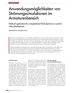 Anwendungsmöglichkeiten von Strömungssimulationen im Armaturenbereich