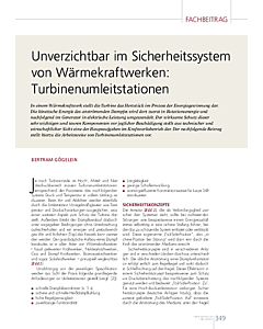 Unverzichtbar im Sicherheitssystem von Wärmekraftwerken: Turbinenumleitstationen