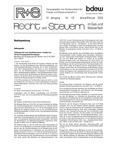 R + S - Recht und Steuern im Gas- und Wasserfach - 01-02 2020