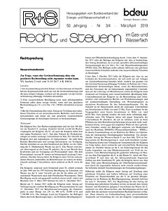 R + S - Recht und Steuern im Gas- und Wasserfach - 03-04 2019
