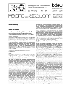 R + S - Recht und Steuern im Gas- und Wasserfach - 05-06 2019
