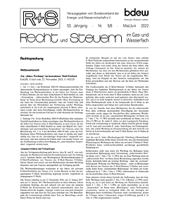 R + S - Recht und Steuern im Gas- und Wasserfach - 05-06 2022