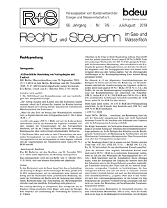 R + S - Recht und Steuern im Gas- und Wasserfach - 07-08 2019
