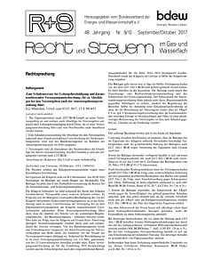 R + S - Recht und Steuern im Gas- und Wasserfach - 09-10 2017