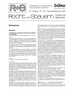 R + S - Recht und Steuern im Gas- und Wasserfach - 11-12 2019