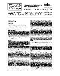R + S - Recht und Steuern im Gas- und Wasserfach - Ausgabe 03-04 2010