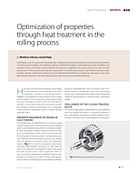 Optimization of properties through heat treatment in the rolling process