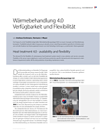 Wärmebehandlung 4.0 Verfügbarkeit und Flexibilität