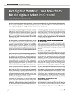 Der digitale Monteur – was braucht es für die digitale Arbeit im Graben?