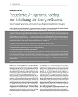 Integriertes Anlagenengineering zur Erhöhung der Energieeffizienz