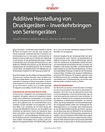 Additive Herstellung von Druckgeräten – Inverkehrbringen von Seriengeräten