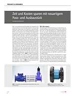 Zeit und Kosten sparen mit neuartigem Pass- und Ausbaustück