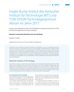 Engler-Bunte-Institut des Karlsruher Instituts für Technologie (KIT) und TZW: DVGW-Technologiezentrum Wasser im Jahre 2017