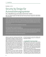 Security by Design für Automatisierungssysteme