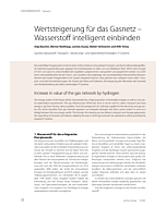 Wertsteigerung für das Gasnetz – Wasserstoff intelligent einbinden