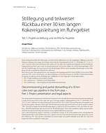 Stilllegung und teilweiser Rückbau einer 30 km langen Kokereigasleitung im Ruhrgebiet