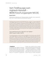 Vom Treibhausgas zum Hightech-Rohstoff – BMWi-Forschungsprojekt NECOC