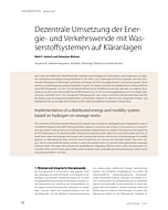 Dezentrale Umsetzung der Energie- und Verkehrswende mit Wasserstoffsystemen auf Kläranlagen