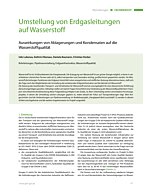 Umstellung von Erdgasleitungen auf Wasserstoff