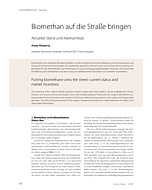 Biomethan auf die Straße bringen