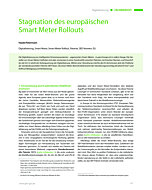 Stagnation des europäischen Smart Meter Rollouts