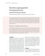 Resilienz gekoppelter Energiesysteme