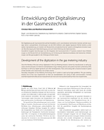 Entwicklung der Digitalisierung in der Gasmesstechnik