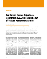 Der Carbon Border Adjustment Mechanism (CBAM): Fallstudie für effektives Kostenmanagement