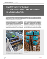 Eingriffsfreie Einrichtung von Durchflussmessstellen im Fernwärmenetz mit Ultraschalltechnik