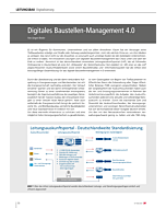 Digitales Baustellen-Management 4.0