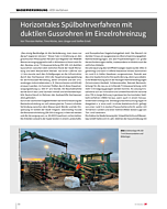 Horizontales Spülbohrverfahren mit duktilen Gussrohren im Einzelrohreinzug