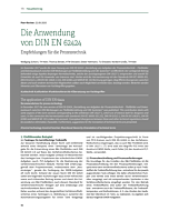 Die Anwendung von DIN EN 62424