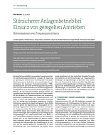 Störsicherer Anlagenbetrieb bei Einsatz von geregelten Antrieben