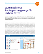 Automatisierte Leckageortung sorgt für sichere Netze