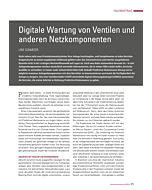 Digitale Wartung von Ventilen und anderen Netzkomponenten