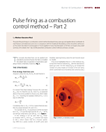 Pulse firing as a combustion control method – Part 2